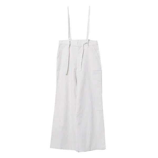 (InStock)🇯🇵Japan Cotton and linen suspenders with back ties and wide-leg pants ◇ 日本 棉麻吊帶後綁帶闊腿褲 🔎 ɪᴛᴇᴍ ɴᴏ：SS-jsr2175557