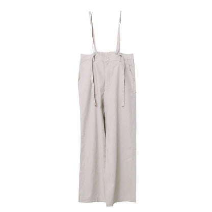 (InStock)🇯🇵Japan Cotton and linen suspenders with back ties and wide-leg pants ◇ 日本 棉麻吊帶後綁帶闊腿褲 🔎 ɪᴛᴇᴍ ɴᴏ：SS-jsr2175557