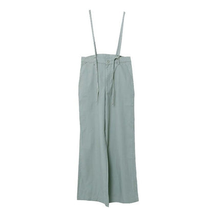 (InStock)🇯🇵Japan Cotton and linen suspenders with back ties and wide-leg pants ◇ 日本 棉麻吊帶後綁帶闊腿褲 🔎 ɪᴛᴇᴍ ɴᴏ：SS-jsr2175557