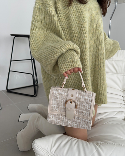 🇯🇵 JAPAN ♥ 2Way Checkered x Leather Square Shoulder Bag
2Way格紋X皮革方形單肩包 🔎 ɪᴛᴇᴍ ɴᴏ.： SS-jgtr358aa