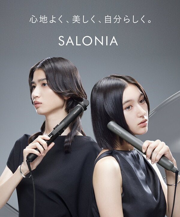 🇯🇵日本 ♡ SALONIA Premium Line Smooth Shine Curl Hair Iron 絲滑順亮捲髮棒 32mm SAL23106BK