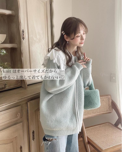 🇯🇵 JAPAN
♥ 粉嫩色男友風馬海毛寬鬆長版針織毛衣

🔎 ɪᴛᴇᴍ ɴᴏ.： SS-jg12380
