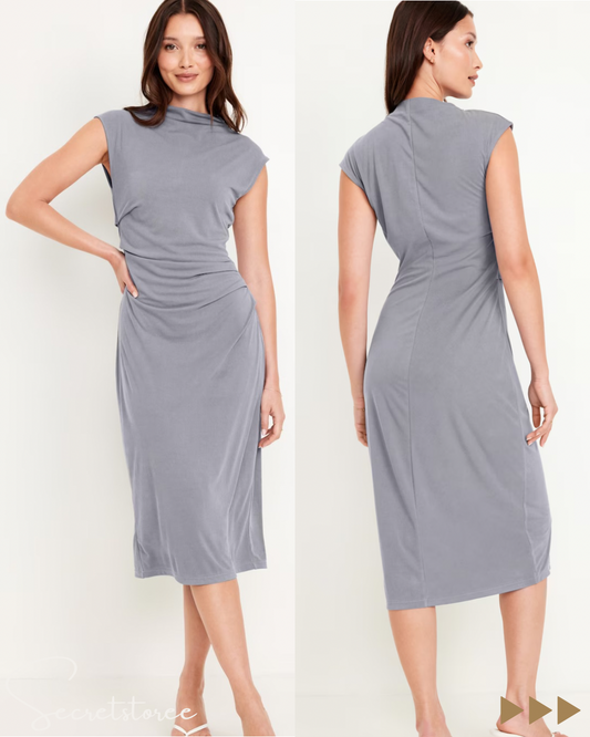 Slim Fit Pleated Dress ★Product Code 🔎 SS-jon508730 