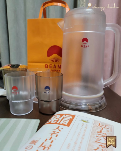 🇯🇵 JAPAN ♥ Beams Japan X 本間冬治工業聯承 疊疊水杯 別注版 ◍ 2色入 🧾 ɪᴛᴇᴍ ɴᴏ.：jr877