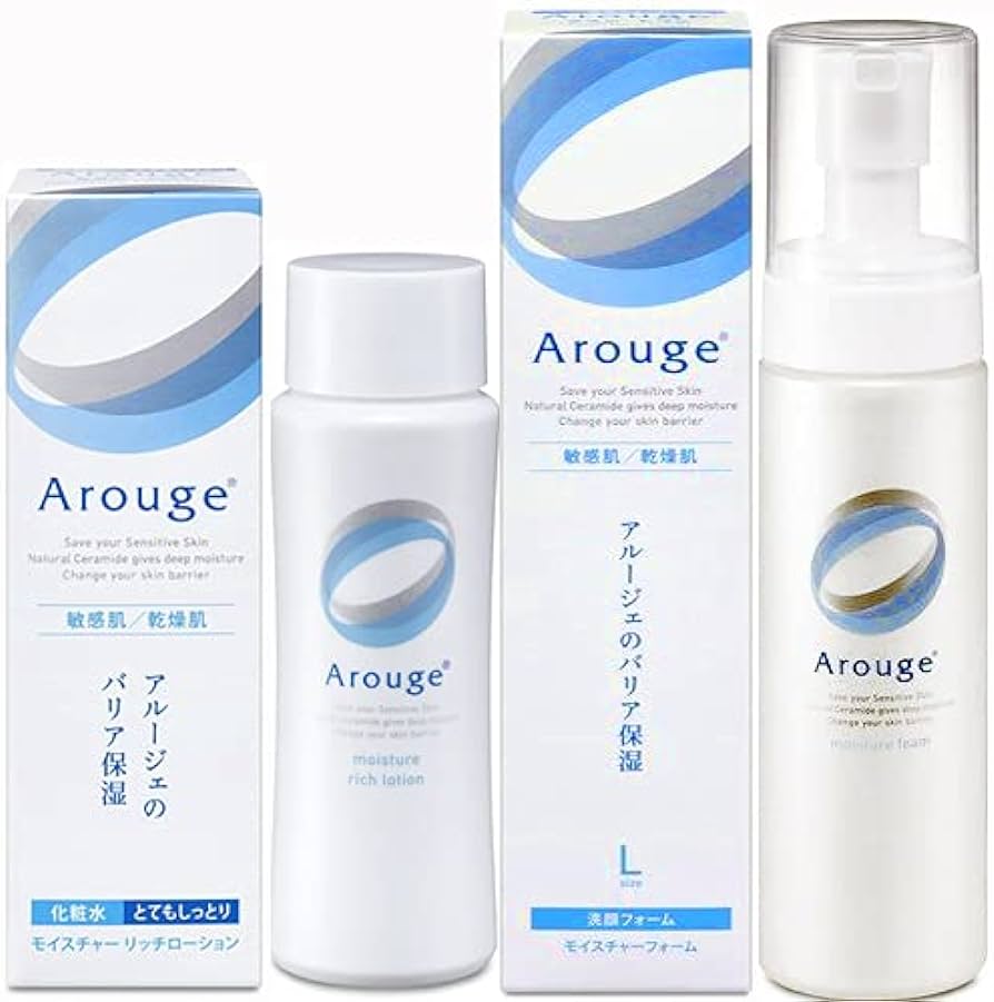 🇯🇵日本AROUGE Sensitive Skin Facial Cleanser Moisture Foam｜抑制肌膚粗糙，溫和潔面不乾燥｜無添加溫和抗敏感保濕氨基酸泡沫潔面泡沫 200ml アルージェ モイスチャーフォーム