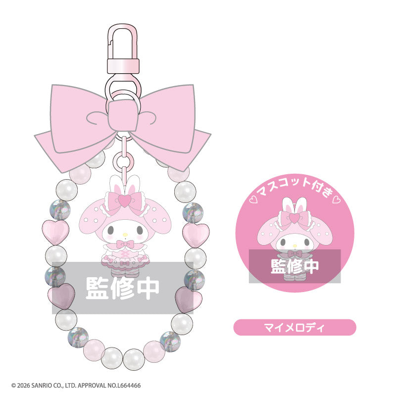 🇯🇵日本 ♥ SANRIO Ribbon Phone Strap 緞帶蝴蝶結手機掛繩 My Melody♡Kuromi♡My Sweet Piano *Bunnies Ballerina*