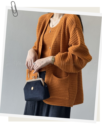 🇰🇷KOREA
♥ V領針織吊帶背心+寬鬆外套-兩件式套裝
V-neck knitted camisole + loose jacket - two-piece set SS-KSS98926522