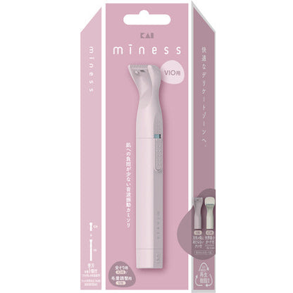 🇯🇵日本 KAI MINESS VIO razor for sensitive areas MINESS 貝印 MINESS VIO 敏感肌適用 私密處專用音波震動除毛美體刀(男女通用) VIOデリケートゾーン用カミソリ