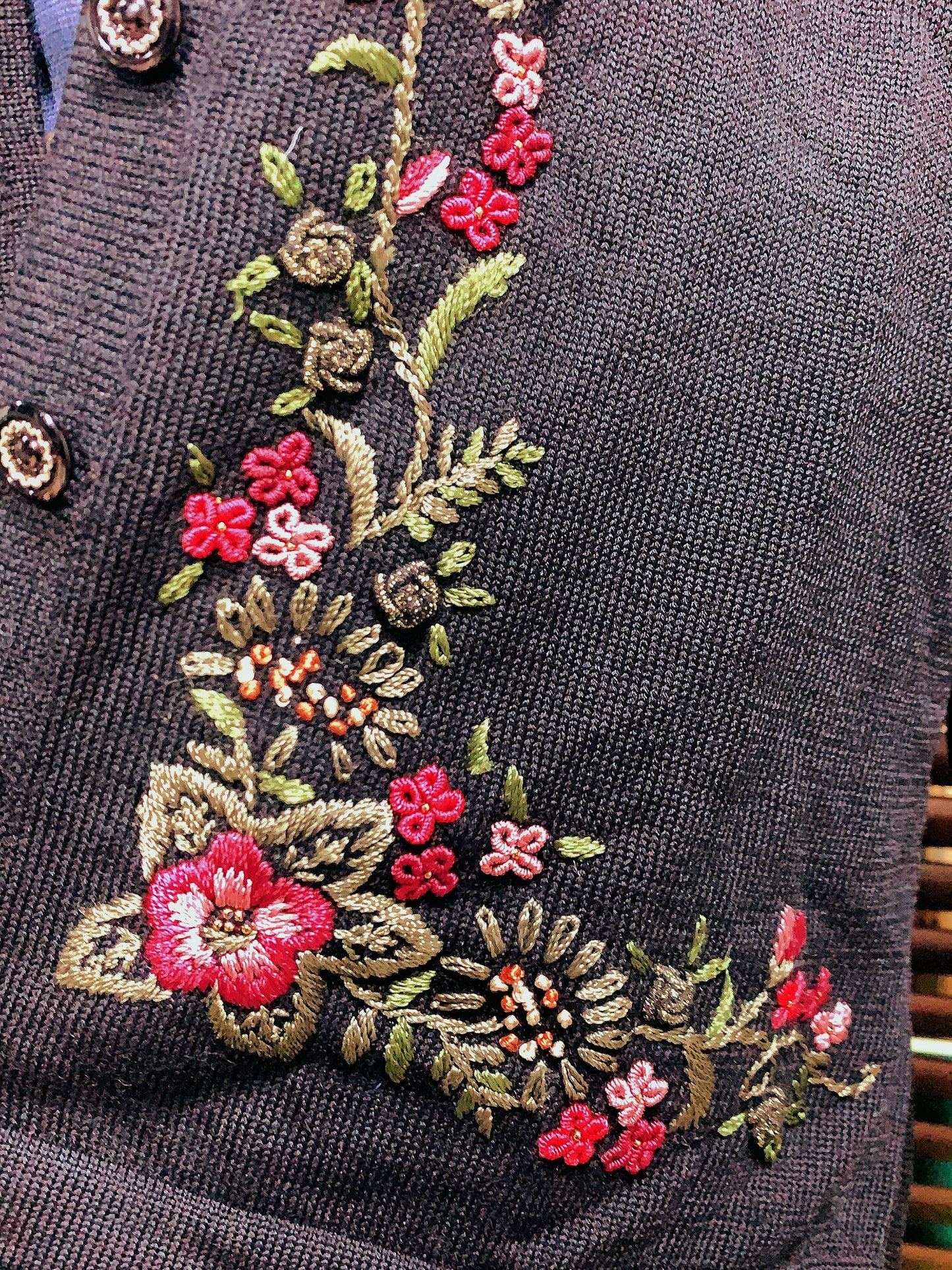 🇯🇵日本古著｜刺繡玫瑰外套
🔎ss-vin005