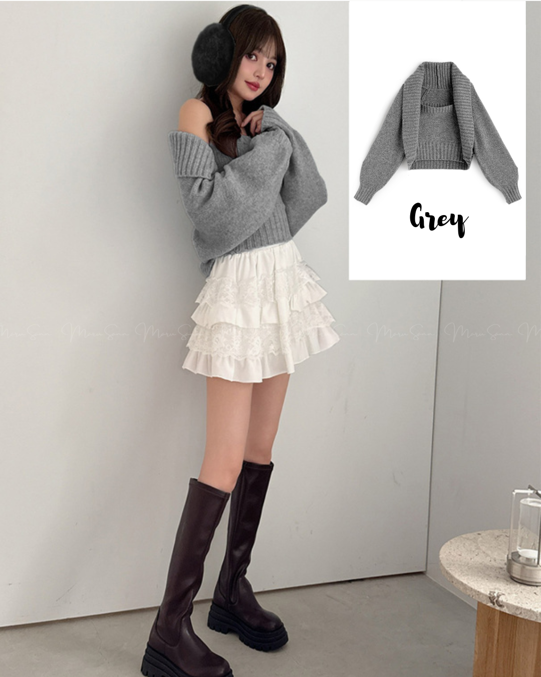 🇯🇵 JAPAN
♥ Bolero x Strapless Knit Set
短上衣x無肩帶針織套裝 SS-JGMH1140