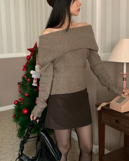 🇰🇷KOREA 
♥ 溫柔一字領 SS-KSS97269136