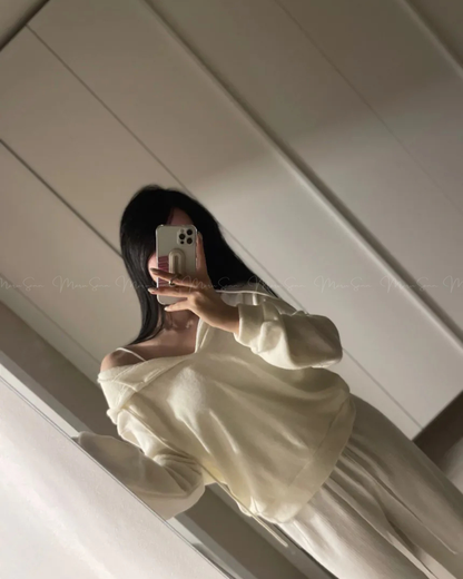 🇰🇷KOREA ♥ 安哥拉羊毛混紡連帽衫（2色）🔎 ɪᴛᴇᴍ ɴᴏ：SS-KSS96904371