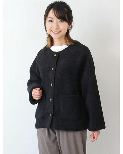 🇯🇵 JAPAN ♥ iro no hi Lambswool coat  ♥ 羊羔絨外套 🔎 ɪᴛᴇᴍ ɴᴏ：SS-JS25706