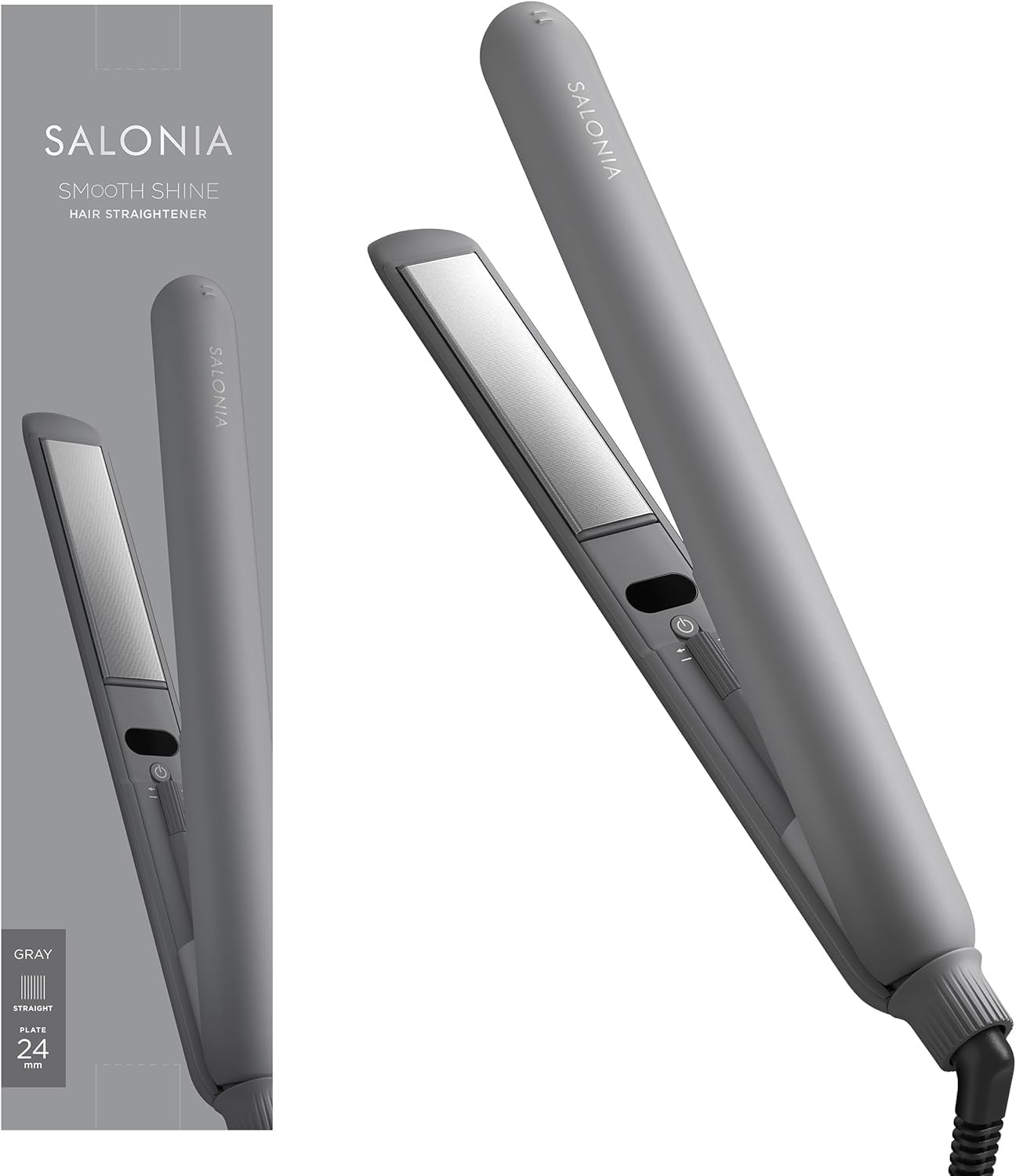 🇯🇵日本 ♡ SALONIA Premium Line Smooth Shine Straightening Iron 絲滑順亮直髮夾 24mm 3色入 SAL23105 サロニア スムースシャイン ストレートアイロン ヘアアイロン 24mm