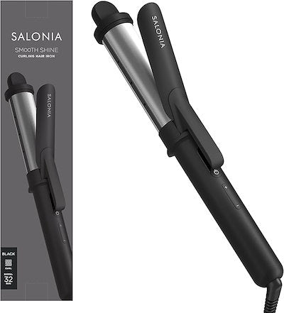 🇯🇵日本 ♡ SALONIA Premium Line Smooth Shine Curl Hair Iron 絲滑順亮捲髮棒 32mm SAL23106BK