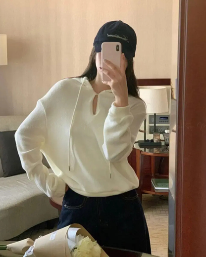 🇰🇷KOREA ♥ 安哥拉羊毛混紡連帽衫（2色）🔎 ɪᴛᴇᴍ ɴᴏ：SS-KSS96904371