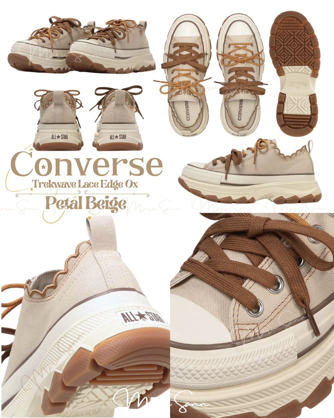 🇯🇵日本限定 ♥ 荷葉花邊厚底鞋 CONVERSE ALL STAR TREKWAVE LACE EDGE OX 🔎 ɪᴛᴇᴍ ɴᴏ.： ss-jc70210