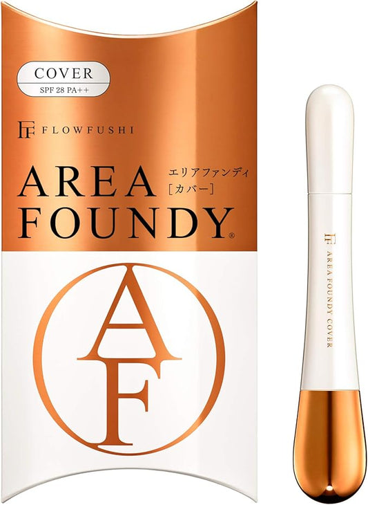 (Limited time offer)🇯🇵Japanese UZU FLOWFUSHI AF Area Foundy Cover Yamato Takumi Concealer and Brightening Double-ended Pen Orange Gold (high coverage) フローフシエリアファンディCover