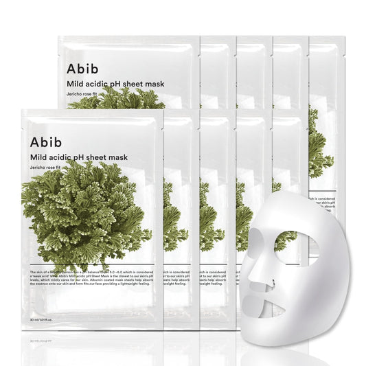 🇰🇷Korea ABIB Mild Acidic Reservoir Mask Set Mild Acidic PH Mask Jericho Rose Fit (30ml) 10 pieces