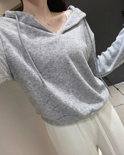 🇰🇷KOREA ♥ 安哥拉羊毛混紡連帽衫（2色）🔎 ɪᴛᴇᴍ ɴᴏ：SS-KSS96904371