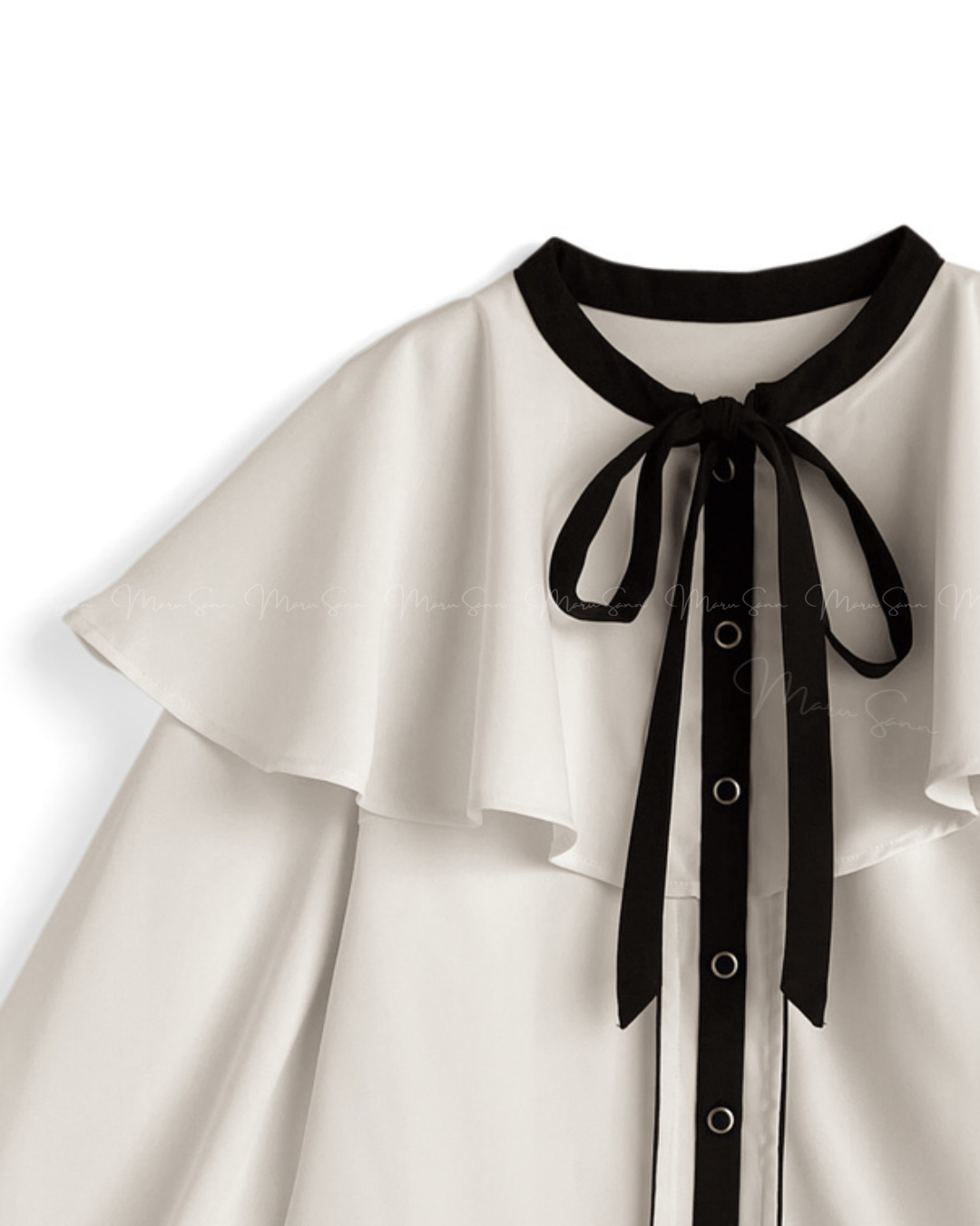 🇯🇵 JAPAN ♥ Colour scheme Ribbon Cape Collar Blouse
配色領帶斗篷領襯衫

🔎 ɪᴛᴇᴍ ɴᴏ.： SS-jgta2990