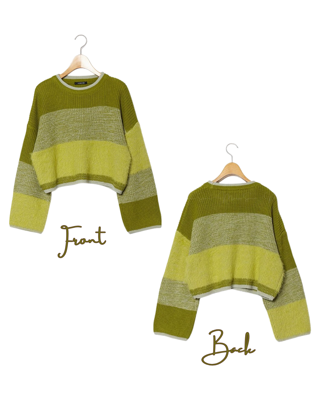 🇯🇵 JAPAN ♥ AS KNOW AS PINKY Feather yarn gradient knit sweater 羽毛紗線針織短版漸層女款毛衣 (3色入)   🔎 ɪᴛᴇᴍ ɴᴏ.： SS-jspn0659