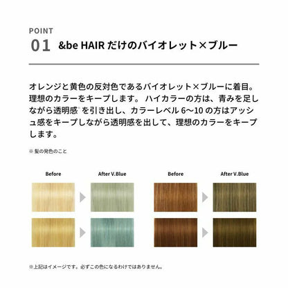 🇯🇵Japanese Yusuke Kawabei Hair Color Shampoo V.Blue 280ml アンドビーシャンプーV.Blueティスト