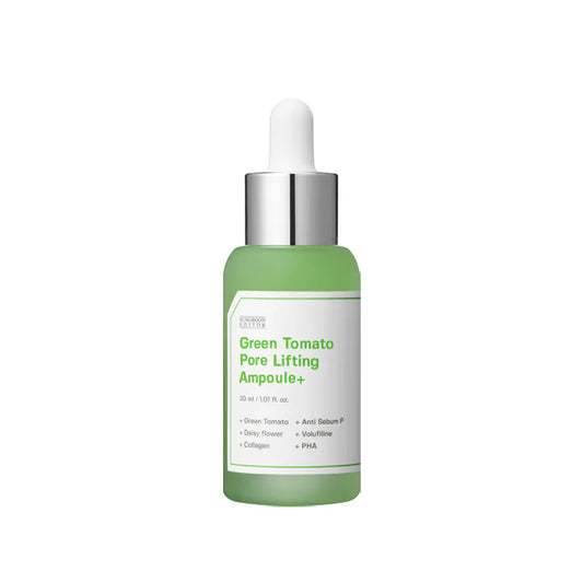 🇰🇷韓國 SUNGBOON EDITOR Plus Green Tomato Pore Lifting Ampoule｜逆轉童顏抗衰老｜綠番茄零毛孔緊緻精華30ml