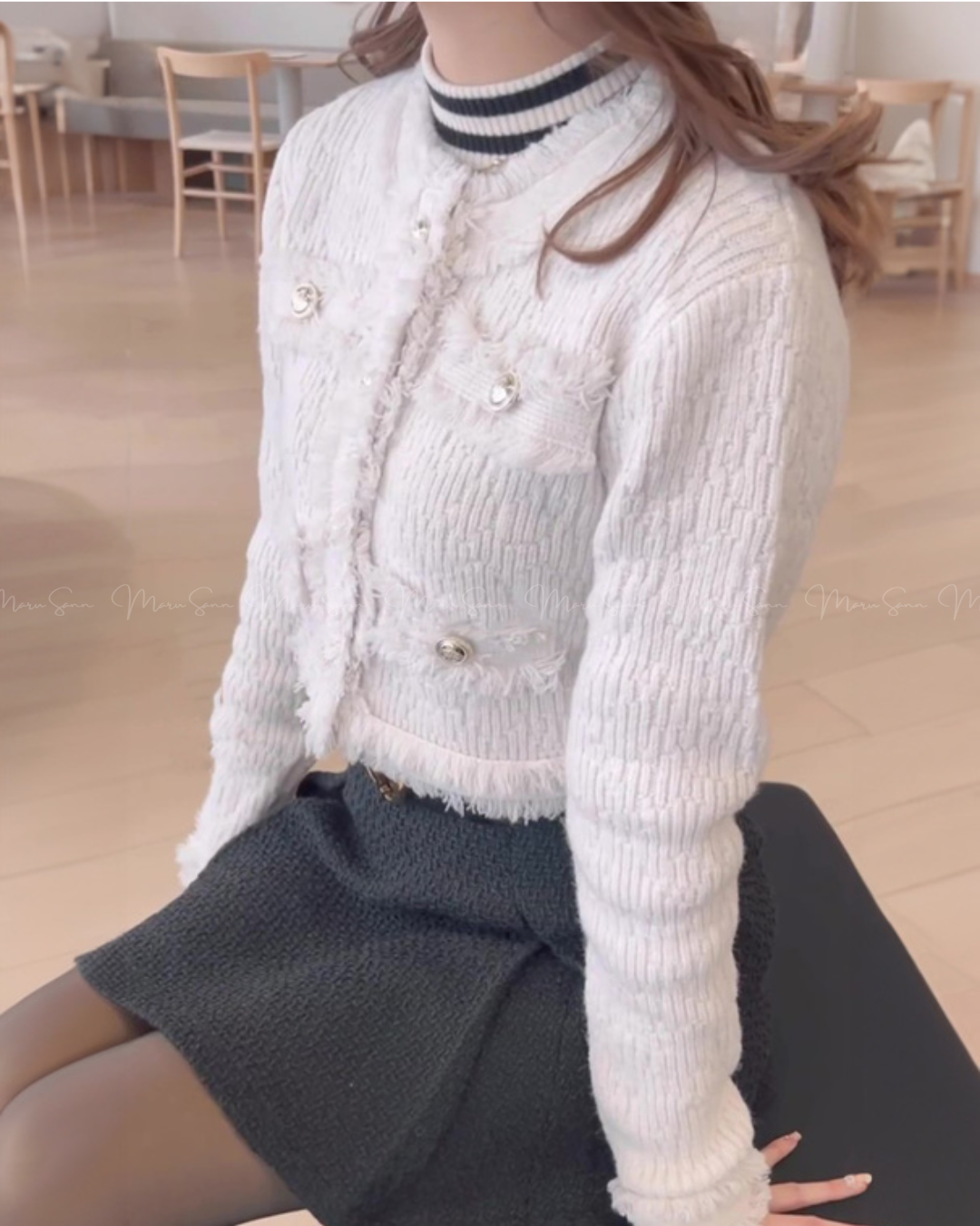 🇯🇵 JAPAN
♥ fringed cropped knitted jacket
流蘇短版針織外套 SS-jgco482