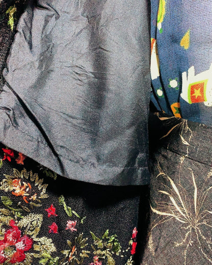 🇯🇵日本古著 Vintage Black Rose Outer 刺繡玫紅外套 🔎 ss-vin068