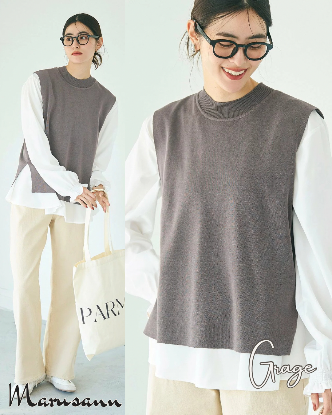 🇯🇵JAPAN｜Vest set blouse 背心套裝襯衫  🔎 ɪᴛᴇᴍ ɴᴏ.： SS-jrbj6407_16