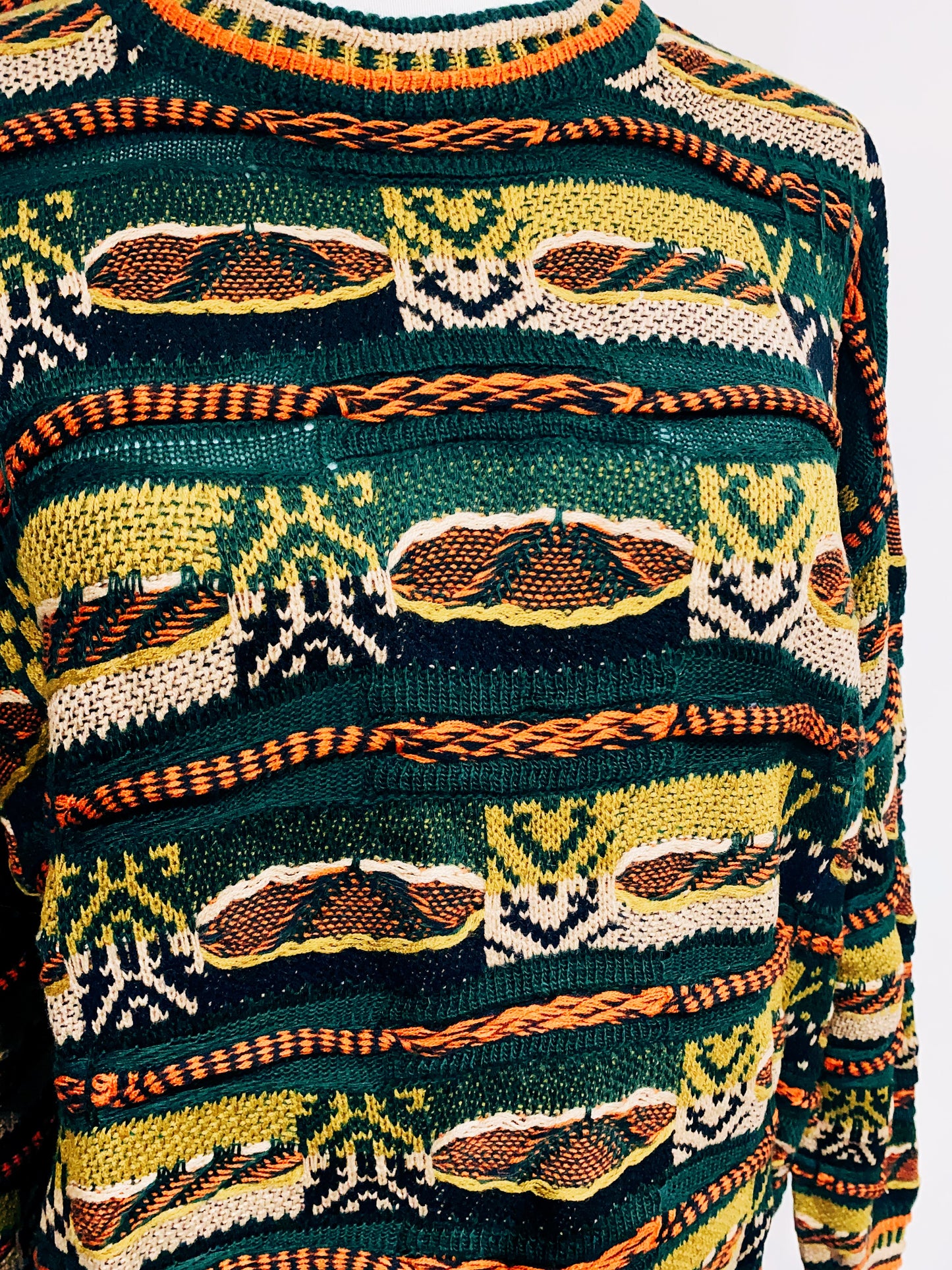 🇯🇵日本古著｜ VintageClothes -  古瓜紋冷衫 Notorious Sweater  Coogi style 🔍ss-vin379