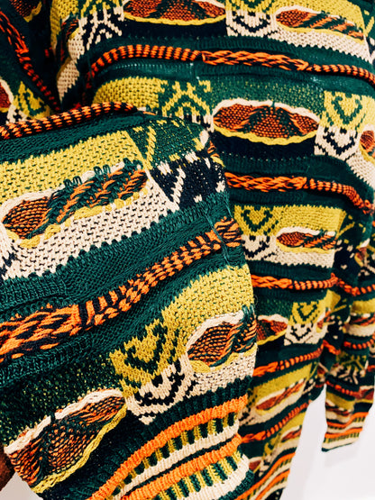 🇯🇵日本古著｜ VintageClothes -  古瓜紋冷衫 Notorious Sweater  Coogi style 🔍ss-vin379