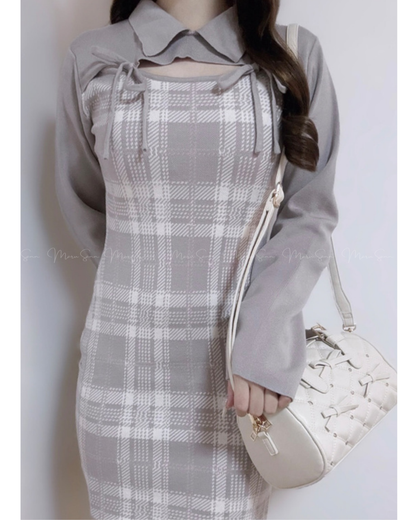 🇯🇵 JAPAN ♥ 
格紋小性感針織連身裙
🔎 ɪᴛᴇᴍ ɴᴏ.： SS-jgru13730