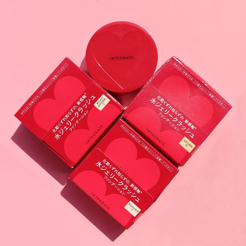 SALE 🇯🇵日本｜13小時不脫妝｜Shiseido 資生堂 INTEGRATE 水感啫喱粉底 透潤柔光粉底凍 Crush Jelly Foundation インテグレート水ジェリークラッシュ
