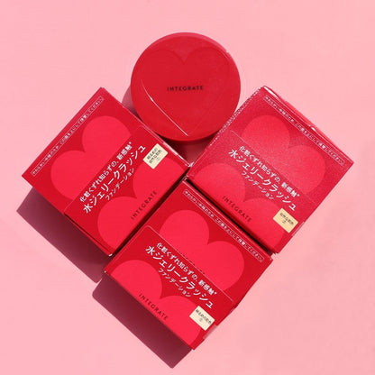 SALE 🇯🇵日本｜13小時不脫妝｜Shiseido 資生堂 INTEGRATE 水感啫喱粉底 透潤柔光粉底凍 Crush Jelly Foundation インテグレート水ジェリークラッシュ