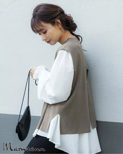🇯🇵JAPAN｜Vest set blouse 背心套裝襯衫  🔎 ɪᴛᴇᴍ ɴᴏ.： SS-jrbj6407_16