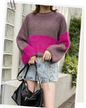 🇯🇵 JAPAN ♥ AS KNOW AS PINKY Feather yarn gradient knit sweater 羽毛紗線針織短版漸層女款毛衣 (3色入)   🔎 ɪᴛᴇᴍ ɴᴏ.： SS-jspn0659