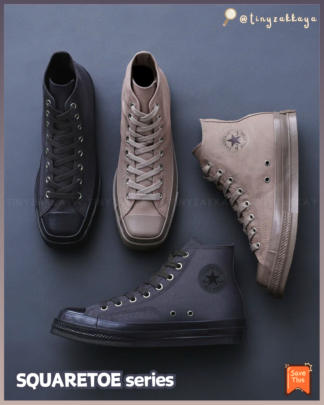 🇯🇵日本限定 ♥ CONVERSE ALL STAR SQUARETOE(SU OX / HI ) 方頭鞋 (高筒/低筒) \ 皮鞋外型＋球鞋舒適度＝完美平衡✨ ‪/