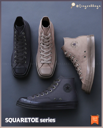 🇯🇵日本限定 ♥ CONVERSE ALL STAR SQUARETOE(SU OX / HI ) 方頭鞋 (高筒/低筒) \ 皮鞋外型＋球鞋舒適度＝完美平衡✨ ‪/