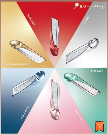 🇯🇵日本 ♥ ReFa HEART COMB Aira 
折疊式抗靜電心型瀏海梳 \ 簡易梳理瀏海、散發等細小髮絲 /