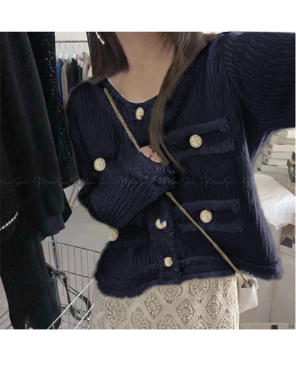 🇯🇵 JAPAN
♥ fringed cropped knitted jacket
流蘇短版針織外套 SS-jgco482