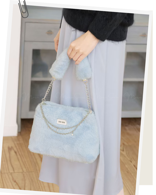 🇯🇵 JAPAN ♥ MARY QUANT Double-chain plush 2-way bag
♥ 雙鏈毛絨絨2way袋(3色入)

🔎 ɪᴛᴇᴍ ɴᴏ.： SS-jr225-814093