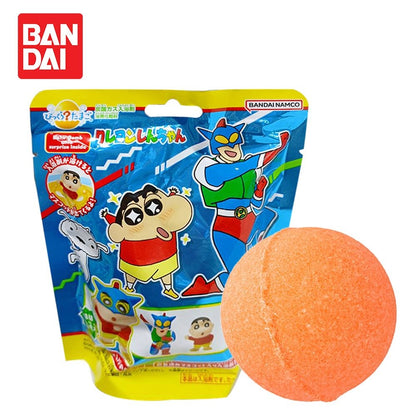 🇯🇵日本 BANDAI Bikkura Tamago Crayon Shin-chan Bath Balls (5variants/ 75g) BANDAI 蠟筆小新 浴球(入浴球/入浴劑/ 浴鹽)  クレヨンしんちゃん オレンジのかおり