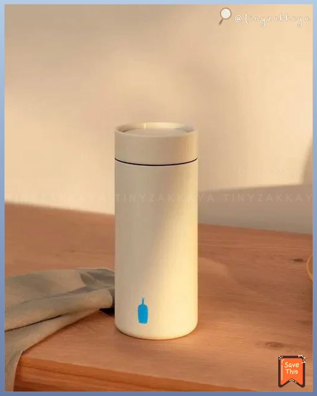 🇯🇵日本 ♥ 最新限量版 BLUE BOTTLE Coffee x RIVERS MOKU Drink Bottle 藍瓶咖啡 聯名木紋蓋輕量保溫瓶 モク ドリンクボトル