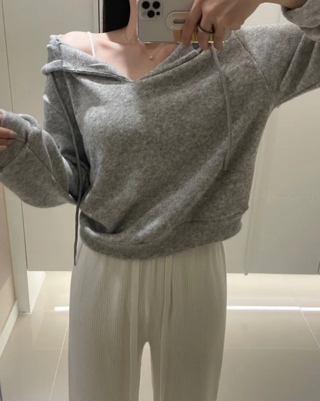 🇰🇷KOREA ♥ 安哥拉羊毛混紡連帽衫（2色）🔎 ɪᴛᴇᴍ ɴᴏ：SS-KSS96904371