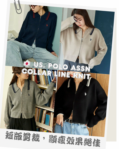 🇯🇵 JAPAN ♥ U.S. POLO ASSN. Collar Line Knit
POLO 限定短版可愛學院風針織開襟衫
◍ 4色入
🔎 ɪᴛᴇᴍ ɴᴏ.： SS-jrqd73810