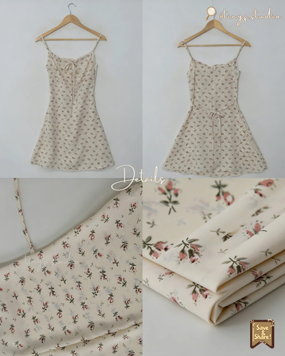 🇰🇷KOREA ♥ 小清新碎花吊帶蝴蝶結ops ◍ 3色入🧾 ɪᴛᴇᴍ ɴᴏ.：ks99654401