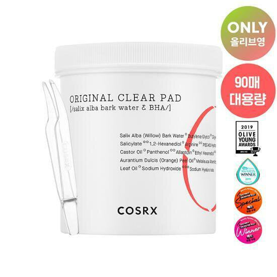🇰🇷韓國 COSRX BHA One Step Pad Clear Pad 水楊酸去角質棉片紅色 Clear Pad 90片增量裝 원스텝 오리지널 클리어 패드   원스텝 그린 히어로 카밍 패드