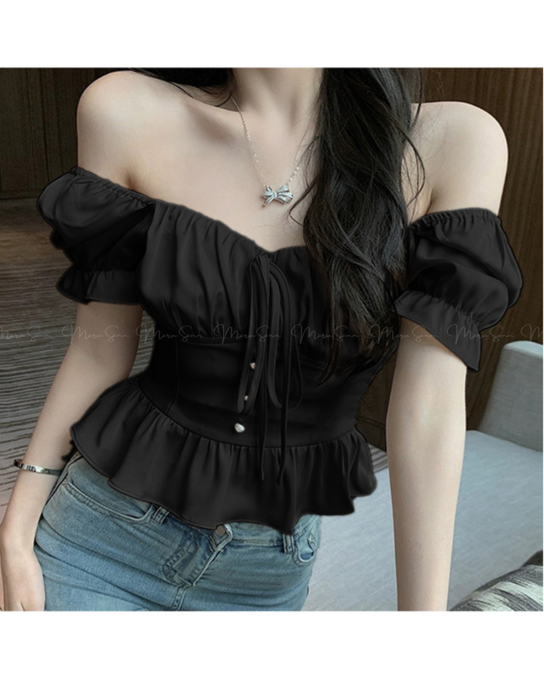 🇯🇵 JAPAN
♥ 泡泡袖珍珠鈕2way襯衫

🔎 ɪᴛᴇᴍ ɴᴏ：SS-JGTO078